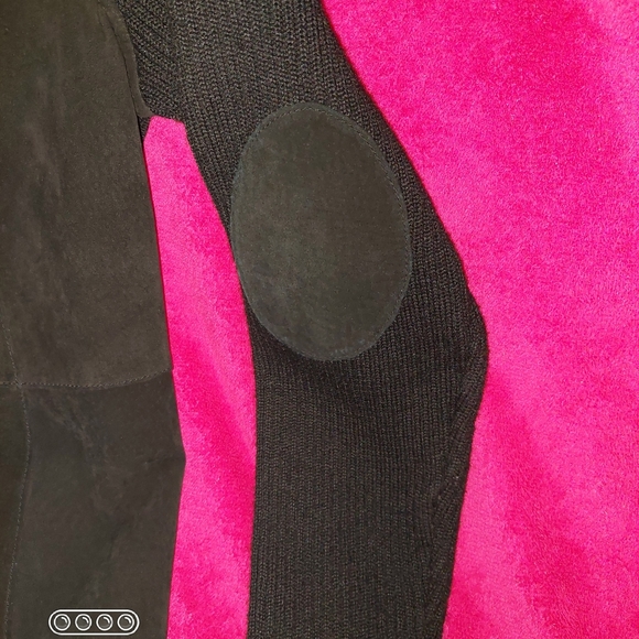 Covington Suede & Wool Zip Up Jacket - Picture 3 of 4